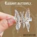 Elegant Tassel Butterfly Hairpin - Shiny Moving Hair Clip for Women & Girls | Perfect Silver Hair Accessory - Buy Online on SooperMarket.com