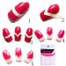 1/100 Pack French Stencil Nail Art Form Fringe Guides Manicure Sticker Tips Tape False Nails With And Design - Buy Online on SooperMarket.com