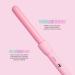 FoxyBae Bounce Bae 1-Inch Ceramic Hair Curling Iron | Dual Voltage Curling Wand for Smooth Frizz-Free Hair | 360 Swivel Cord | Party-Pink - Buy Online on SooperMarket.com