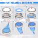 Buy Editbar Pack of 9 Nappy Bin Refill Film Compatible Foil Rings for Nappy Buckets & Littycat Katzenstreu | International Shipping Available - Buy Online on SooperMarket.com