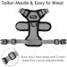 Breakproof Cat Leash Set & Adjustable Soft Kitten Vest | Reflective Stripes | Gray Small Cat Dishes | Ideal for Small Kittens - Buy Online on SooperMarket.com
