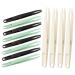 Stobok 12st tweezers with flat head first aid tweezers Tool for trimming nasal hair. Pinch pink plastic tweezers for pearl coin tweezers extend wrong eyelashes ABS