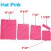 4pcs Crochet Tube Top & Tutu Skirt Set for Baby Girls - Hot Pink - 8x10 and 20x25cm - Buy Online on SooperMarket.com