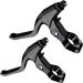 Lomodo 4-Piece Bicycle Brake Accessories Set | Aluminium Alloy Brake Levers & Brake Wire for Mountain/Road/MTB Bike - Black - Buy Online on SooperMarket.com
