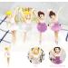 4Pcs Ballet Girl Birthday Cake Toppers Ballet Girl Birthday Cake Decoration Lovely Ballet Dancer Cake Ornament Ballet Dancer Cake Topper for Party Birthday Wedding - Buy Online on SooperMarket.com