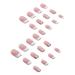 1 Set Press on Nails French Square Fake Nails Full Cover Short Press on Nails Reusable Short Nails Press on Cute Press on Nails Set for Women Home