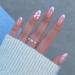24Pcs French Press on Nails Almond Fake Nails Cute Pink False Nails with Bow Pearl Design Pink French Tip Acrylic Nails Luxury Glue on Nails Full Cover Artificial Nails for Women Manicure Accessories 3D bow