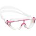 Cressi Wide View Swim Mask for Kids Aged 2, 3, 4, 5, 6, 7 Years Old | Baloo Made in Italy White/Pink