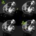 Capetsma water plant pot crystal glass plants for aquariums red shrimp living plants glass holder with 4 suction cups aquarium decoration 4 pieces 4 pack