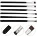 BELLIFFY 6pcs Flat Eyebrow Brush Eye Tool Brush Eyeliner Concealer Brush Makeup Tool Black Artificial Fiber - Buy Online on SooperMarket.com