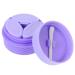 ABOOFAN 2 Sets Cream Box Travel Makeup Jar Makeup Pots Container Travel Container for Cream Leakproof Cosmetic Jar Salve Jar Lotion Cream Jar Purple Storage Box Airless Vacation Silica Gel