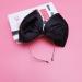 Minkissy Huge Bow Headband Candy Colored Hair Hoop Party Props Lovely Large Bowknot Hairband Party Props for Woman Girl(Black) - Buy Online on SooperMarket.com