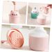 WOFASHPURET Facial Cleanser Foamer Rich Foam Maker Foaming Bottle Body Wash Abs Household Pink 6.80X6.50X6.50CM Pink - Buy Online on SooperMarket.com