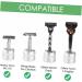 Beavorty 3-Pack Razor Holder Stand - Stainless Steel & Aluminum Alloy Safety Razor Base for Men - Travel Brush Silver - 4.3x4.3cm - International Shipping - Buy Online on SooperMarket.com