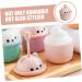 WOFASHPURET Facial Cleanser Foamer Rich Foam Maker Foaming Bottle Body Wash Abs Household Pink 6.80X6.50X6.50CM Pink - Buy Online on SooperMarket.com