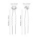 40 Pack Rhinestone Bridal Wedding Hair Pins - Stylish Hair Clips for Women and Girls (Style D) - Buy Online on SooperMarket.com