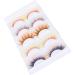 5 Pairs Colorful Eyelashes for Halloween Christmas Stage Show 6D Gradient Long Curled Soft Colored False Eye Lashes Party Fake Eyelashes Makeup Tools - Buy Online on SooperMarket.com