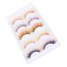 Colorful False Eyelashes - 5 Pairs 6D Long Curled Lashes for Halloween & Stage Makeup | Gradient Orange Red Blue Thick Synthetic Lashes - Buy Online on SooperMarket.com