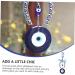 Zerodeko 1pc Blue Eyes Pendant Turkish Evil Eye Beads Birthday Gift Crystals Beads Wallet Keychain Decor Turkish Devil s Eye Pendant Devil Eye Diamond Driving Recorder Alloy - Buy Online on SooperMarket.com