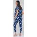 HAPPY MAMA Maternity Breastfeeding Lounge Set 1024p 10 Blue Jeans-White Stars - Buy Online on SooperMarket.com