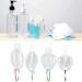Portable Travel Bottles Set - 50ml Leakproof Keychain Bottles for Soap Shampoo & Conditioner - Refillable Transparent Plastic - Buy Online on SooperMarket.com