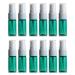 10ml 0.33 oz Fine Mist Spray Bottles with Sprayer Plastic Travel Atomizer for Perfume Moisturizer Cleaning Water Empty Refillable Green Pack of 12