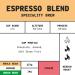 Coffee Ground 227g Bag Espresso Blend Ground Coffee Chocolate Nuts & Fruits Notes 100% Arabica & Robusta Medium Roast Speciality Freshly Roasted (We Are Coffee Co) - Buy Online on SooperMarket.com