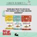 The Green Rabbit Gluten Free Roasted Chickpeas 3 Flavour Variety Pack - Healthy Snacks High in Plant-Based Protein & Fibre - Low in Fat Sugar & Calories - Vegetarian & Vegan Friendly - 6 Packs x 60g - Buy Online on SooperMarket.com