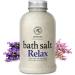Relaxing Bathing Salt 600g - Sea Salt with Lavender & Sage Oil for Sleep Stress Relief and Aromatherapy - Best Body Care & Wellness Solution - Buy Online on SooperMarket.com