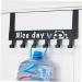 PRETYZOOM Over Door Clothes Hanger Rack Hook up On The Door Coat Rack medium Black - Buy Online on SooperMarket.com