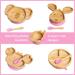 BeauBaby Wombat Bamboo Suction Bowl & Spoon Set with Stay Put Silicone Ring in Pink - Buy Online on SooperMarket.com