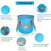 IFWELL Collapsible Bucket 5 Gallon Portable Folding Basin Pail - Blue Yellow 20L-12L - Buy Online on SooperMarket.com