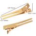 Qearl 100 PCS 1.77 Double Prong Gold Curl Clips | Alligator Clips for Hair Extensions (4.5cm) - Buy Online on SooperMarket.com