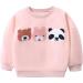 Girls Cotton Sweatshirt - Long Sleeve Pullover for Kids Age 5-6 Years - Toddler Casual Jumper T-Shirt - Bears Design - Ages 1-12 - Buy Online on SooperMarket.com