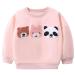 Girls Sweatshirt for Kids Cotton Top Casual Jumper Girl T Shirt Toddler Clothes Long Sleeve Pullover Age 1-12 Years 5-6 Years Bears