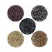 500 Pcs Silicone Lined Micro Rings Links Beads 5mm Lined Beads for Hair Extensions Tool (Black) 500 Pcs Black