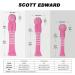 Scott Edward Golf Headcovers Set - Driver, Fairway Wood & Hybrid - Pink White Stripes - Buy Online on SooperMarket.com