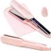 ANGENIL Pro Titanium Flat Iron Hair Straightener 1.75" Wide Salon Grade Dual Voltage Straightening and Curler 2-in-1 with Heat Resistant Silicone Mat Adjustable Temp 240 F-470 F 15s Fast Heating 1.75 Inch