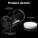 4 Pieces Round Clear Wide-mouth Leak Proof Plastic Container Jars with Lids for Travel Storage Makeup Beauty Products Face Creams Oils Salves Ointments DIY Making or Others (White 32 Ounce) - Buy Online on SooperMarket.com
