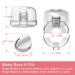 6-Pack Double-Key Gas Stove & Oven Knob Covers for Child Safety - Buy Online on SooperMarket.com