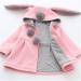 TMEOG Newborn Toddler Baby Girls Rabbit Ears Cloak Hooded Coat | 12-18 Months | Pink - Buy Online on SooperMarket.com