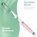Premium Dermaplaning Tool for Women | Exfoliate Peach Fuzz & Dead Skin | Durable Eyebrow Razors with 4 Blades | Perfect Christmas Stocking Stuffer Gift - Pink - Buy Online on SooperMarket.com