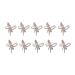 SANWOOD 10pcs/set Nail Ornament DIY Jewelry Glitter Varnish Manicure Nails Art Accessories for Female Nail Art Decoration B