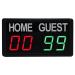 GAN XIN Electronic Scoreboard with Remote,Portable Digital Scoreboard for Games Volleyball/Basketball/Football/Ping Pong/Badminton 1-99,Score Keeper 1.8inch Red+Green
