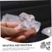 Toyandona 2ST Quartz Mineral Specimens - Geological Rehearsal Sample Ores for Teachers - Natural White Crystal Decor - 3x3cm Transparent Ore Decorations (2 PCS) - Buy Online on SooperMarket.com