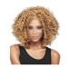 BGHJUE Brazilian Virgin Hair Short Bob Curly Lace Front Wigs for Black Women - 30cm Black & Light Brown - Buy Online on SooperMarket.com