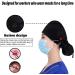 YUESUO Cotton Working Cap with Adjustable Ponytail Ribbon Tie Back - Black, One Size - Buy Online on SooperMarket.com