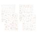 FOMIYES 4 Sheets Nail Decor Nails Gems Rhinestones for Nails Rhinestone for Nails Charms for Nails Manicure Gems Manicure Supplies Eye Patch Eyebrow Paste Nail Supplies Suite Miss Tears