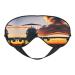 Aircraft Plane at Sunset Print Double-Sided Eye Mask Soft and Light Blocking for Enhancing Sleep Quality