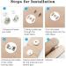 Hysagtek 40 Sets Magnetic Button Clasps Snaps Fasteners for DIY Crafts, Sewing, Knitting - 4 Colors (14mm) - Buy Online on SooperMarket.com